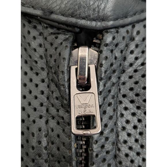 Women's Vanson Leather Jacket MK2 proPERF CSRV Sportrider Perforated Size 18 XXL - Picture 6 of 11